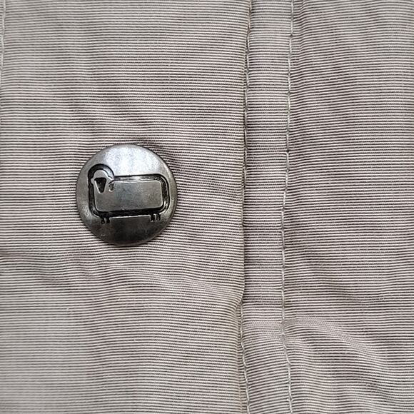 Vintage 90s Woolrich Parka Coat Jacket Women M/L 20x27 Beige - Picture 10 of 14